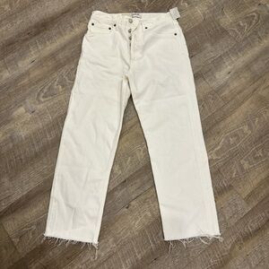 NWT Agolde Denim 90s straight  White SZ 26